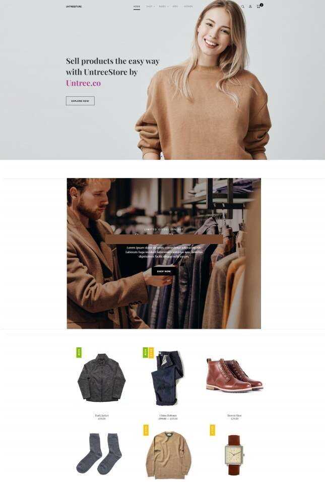 时尚服饰单品销售服务网站html模板 - 灵魂源码网-网站搭建教学-软件开发-小程序源码