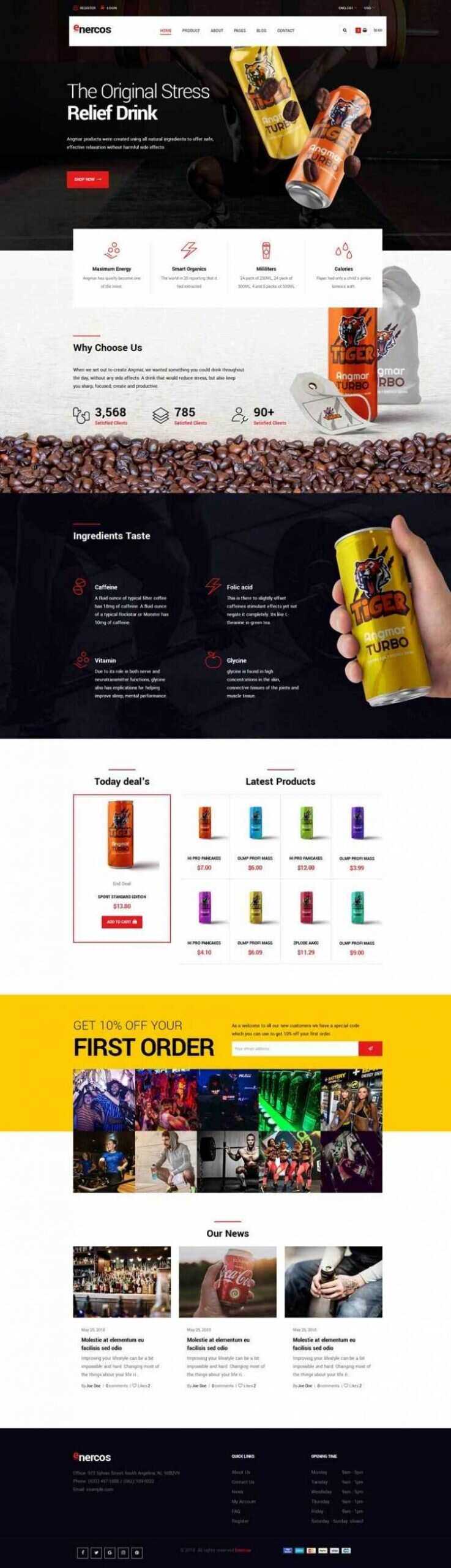 大气响应式运动饮料品牌商城html模板 - 灵魂源码网-网站搭建教学-软件开发-小程序源码