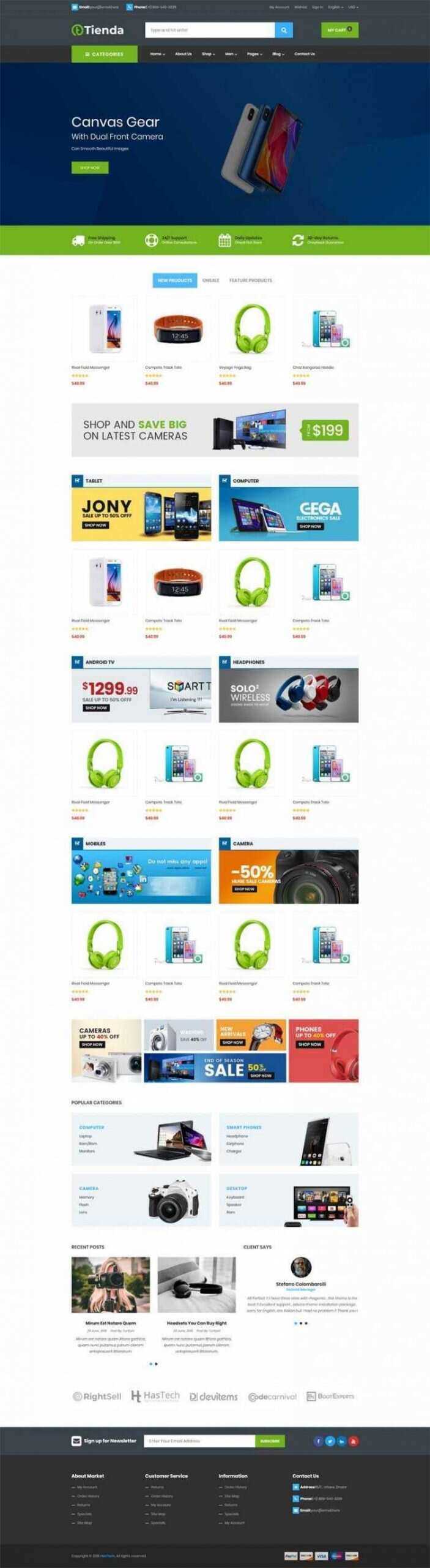 Bootstrap4手机数码商城响应式前端 - 灵魂源码网-网站搭建教学-软件开发-小程序源码