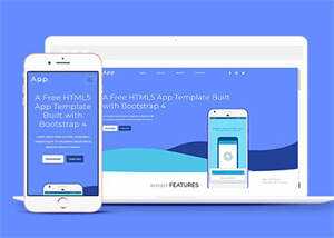 Bootstrap4手机APP网站模板源码 - 灵魂源码网-网站搭建教学-软件开发-小程序源码