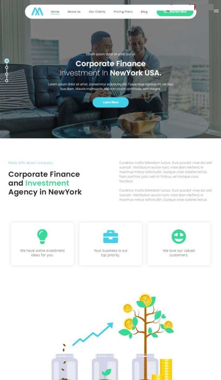 HTML5融资开发机构网站模板 - 灵魂源码网-网站搭建教学-软件开发-小程序源码