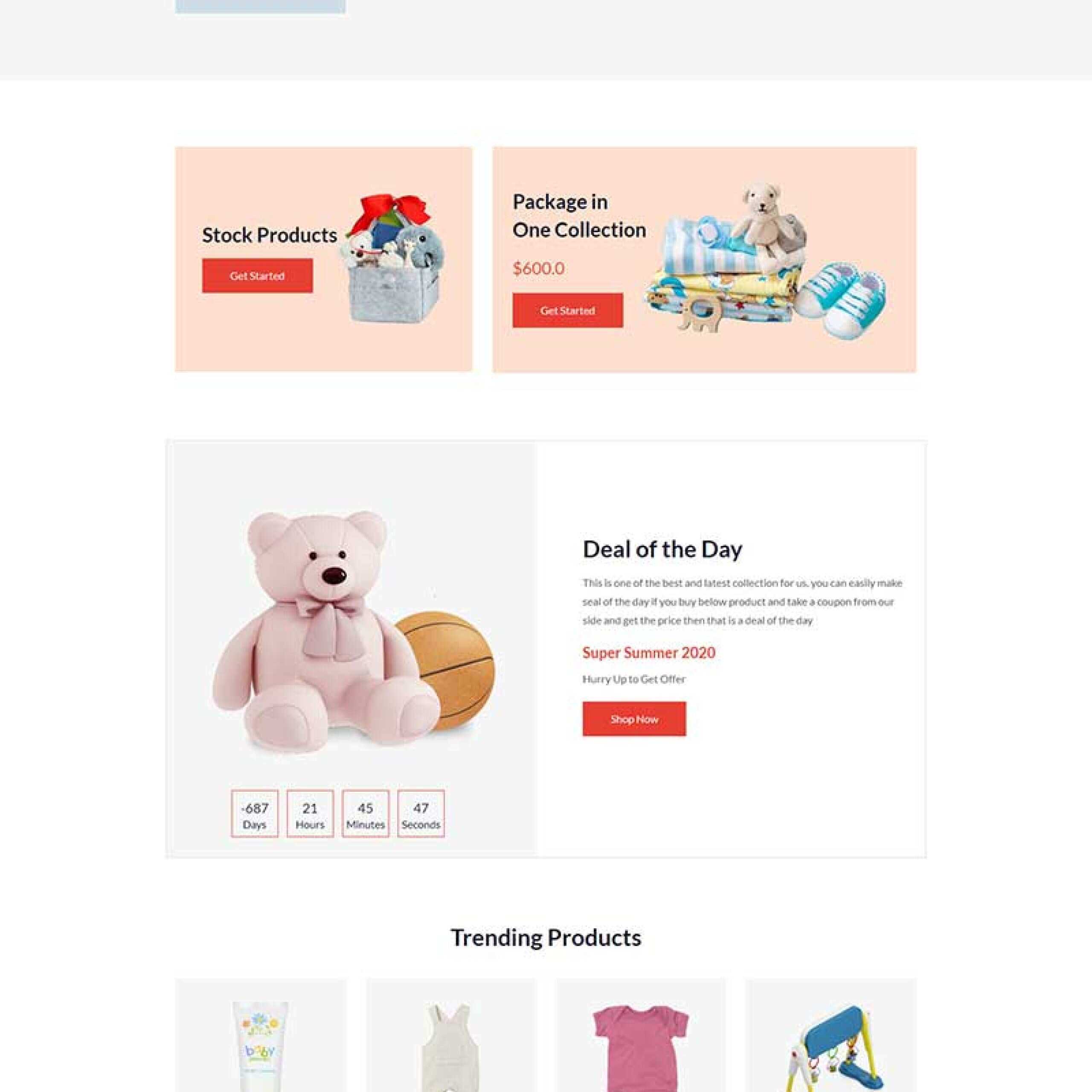 多用途响应式婴儿用品商店HTML5模板 - 灵魂源码网-网站搭建教学-软件开发-小程序源码