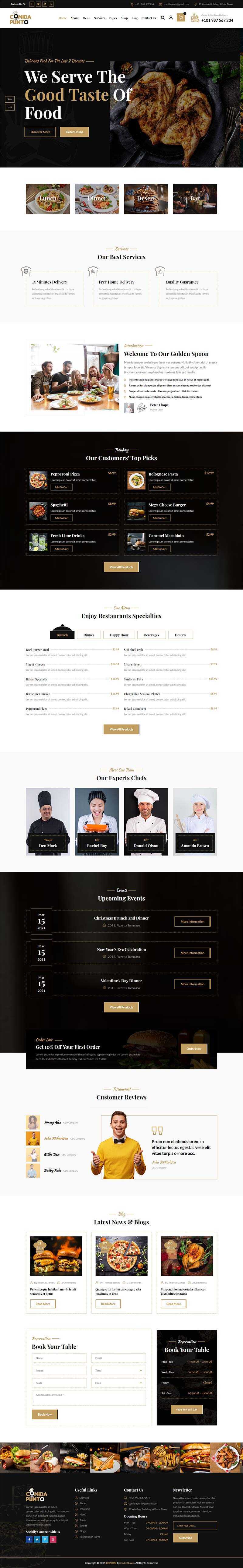 bootstrap多功能的美食餐厅外卖预订HTML5模板 - 灵魂源码网-网站搭建教学-软件开发-小程序源码