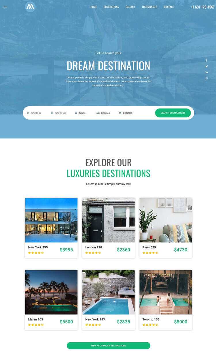 环球旅行酒店预定网站html5模板 - 灵魂源码网-网站搭建教学-软件开发-小程序源码