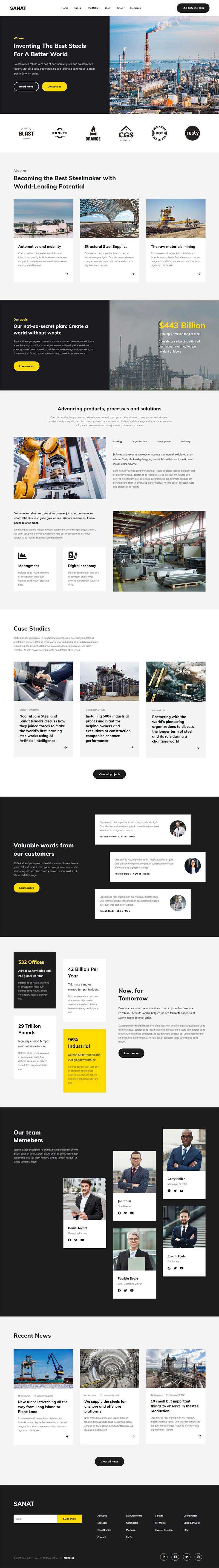 bootstrap重工业集团企业官网html5模板 - 灵魂源码网-网站搭建教学-软件开发-小程序源码