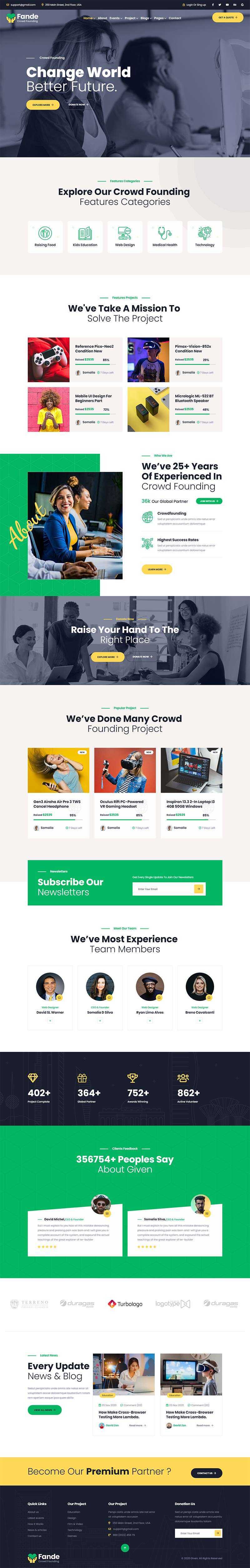 创业投资众筹平台HTML5模板 - 灵魂源码网-网站搭建教学-软件开发-小程序源码