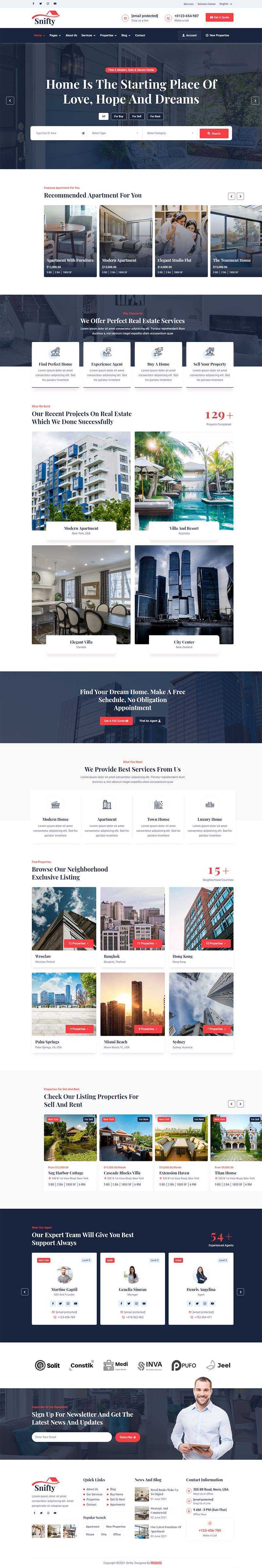 bootstrap5深蓝色房地产信息资讯平台HTML5模板 - 灵魂源码网-网站搭建教学-软件开发-小程序源码