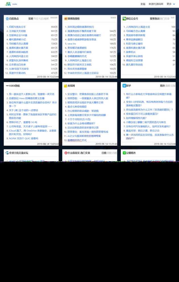 2023年全新热搜热门榜内容系统聚合源码 - 灵魂源码网-网站搭建教学-软件开发-小程序源码