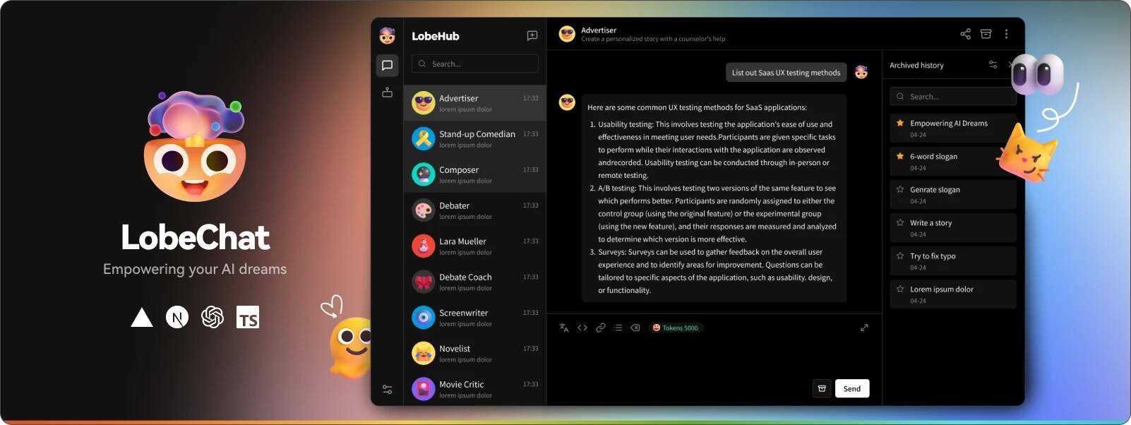 LobeChat 开源的的高性能 ChatGPT 网页应用程序 - 灵魂源码网-网站搭建教学-软件开发-小程序源码