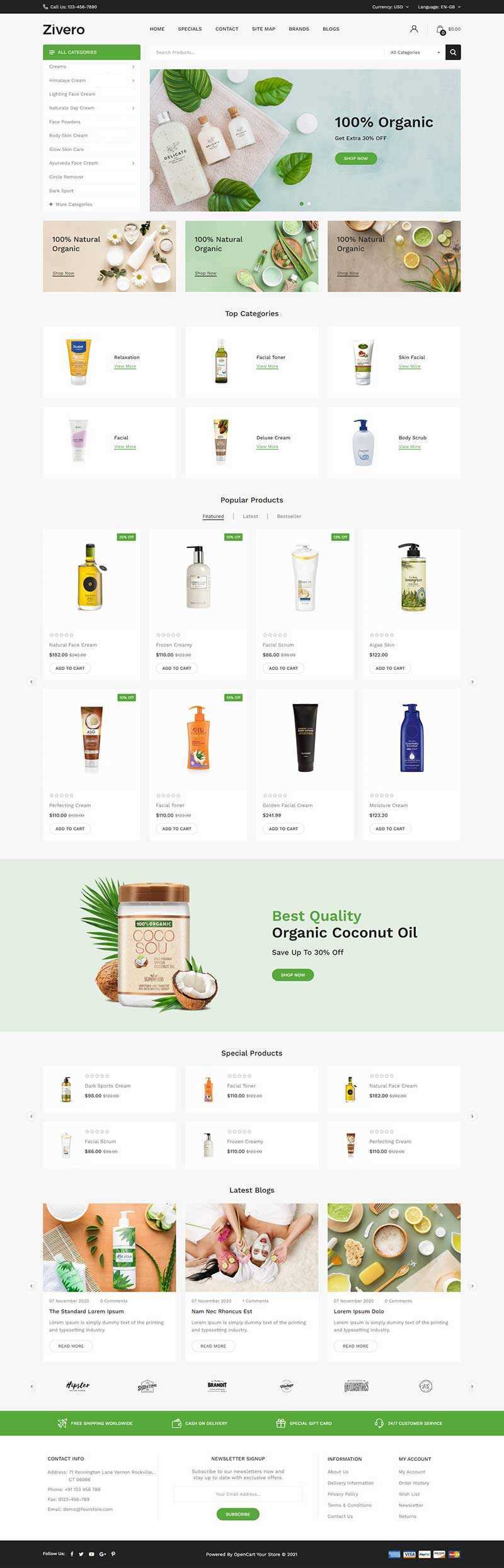 小清新洗护用品商城网页html模板 - 灵魂源码网-网站搭建教学-软件开发-小程序源码