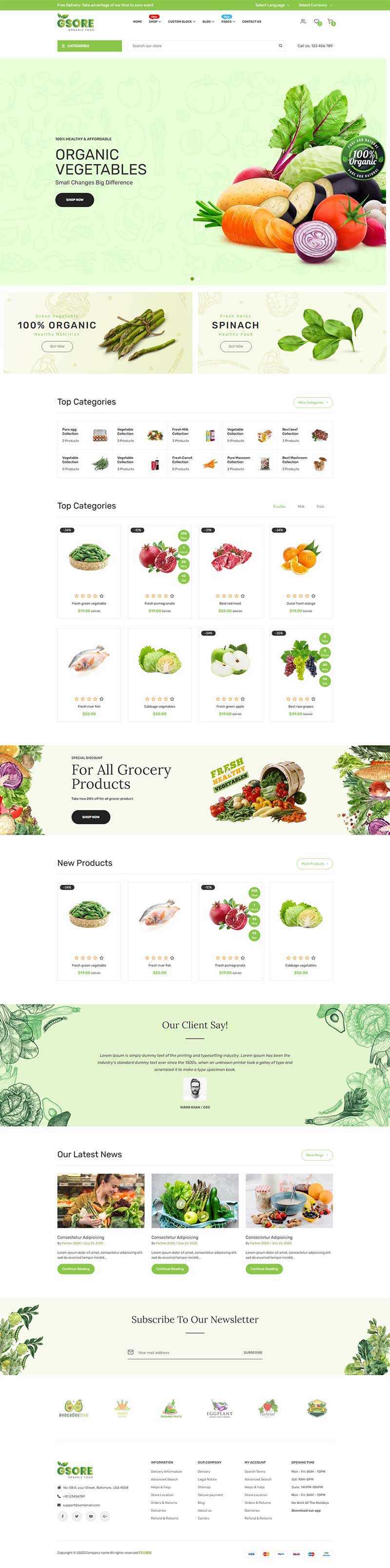 有机食品在线商城网站HTML模板 - 灵魂源码网-网站搭建教学-软件开发-小程序源码