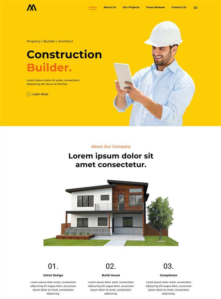 房地产建筑开发商网站html5模板 - 灵魂源码网-网站搭建教学-软件开发-小程序源码