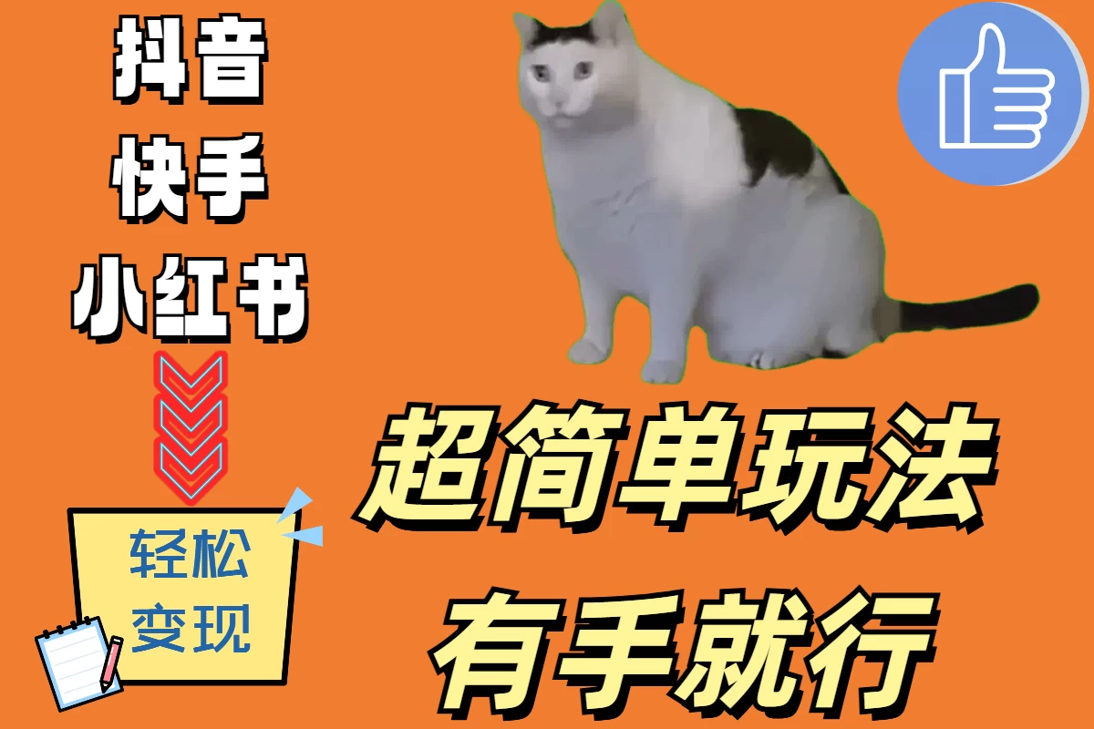 超简单玩法，有手就行，靠猫咪视频日入500+ - 灵魂源码网-网站搭建教学-软件开发-小程序源码