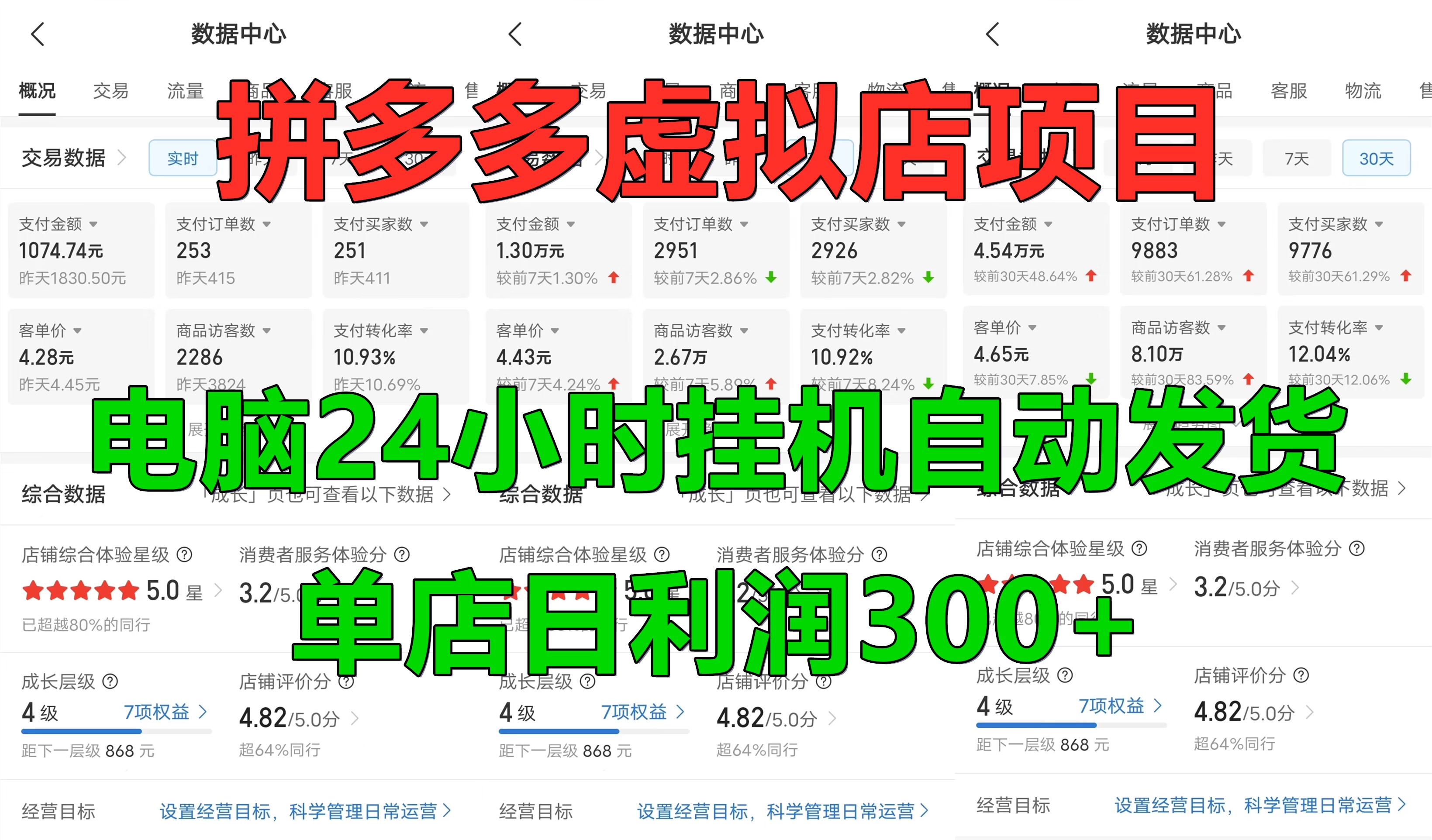 拼多多虚拟店项目,电脑挂机自动发货 - 灵魂源码网-网站搭建教学-软件开发-小程序源码