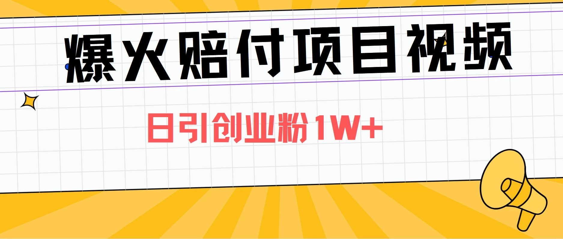 爆火赔付项目视频，全网平台进行引流，日引创业粉1W+ - 灵魂源码网-网站搭建教学-软件开发-小程序源码