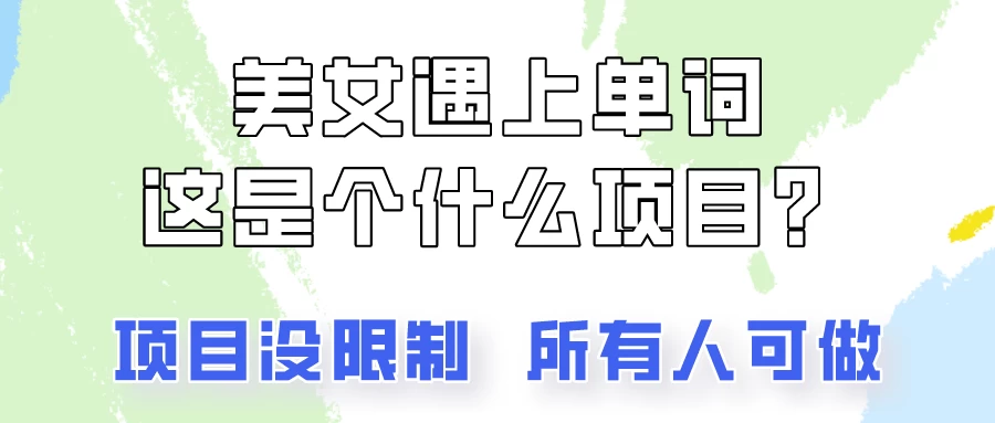 2024美女号单词暴力玩法,上手非常简单,轻松日收入500+ - 灵魂源码网-网站搭建教学-软件开发-小程序源码