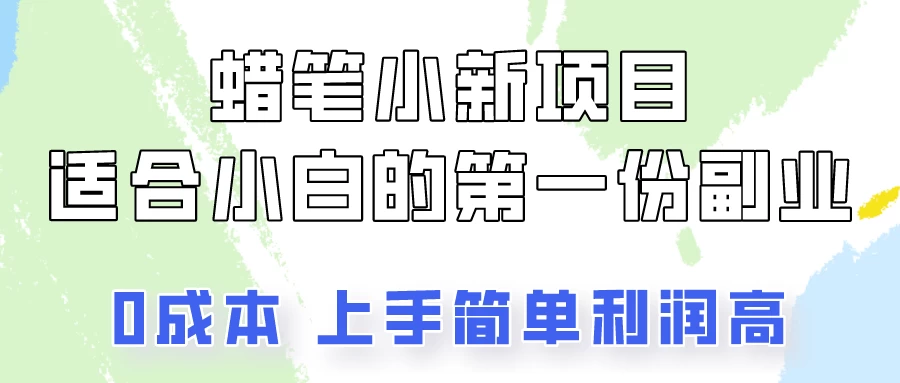 蜡笔小新项目拆解，小白一个月也能多赚3000+ - 灵魂源码网-网站搭建教学-软件开发-小程序源码