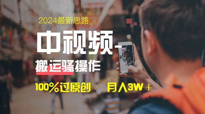 中视频新思路，双重去重 100% 过原创，一键分发多平台变现，简单无脑，日入 1000+ - 灵魂源码网-网站搭建教学-软件开发-小程序源码