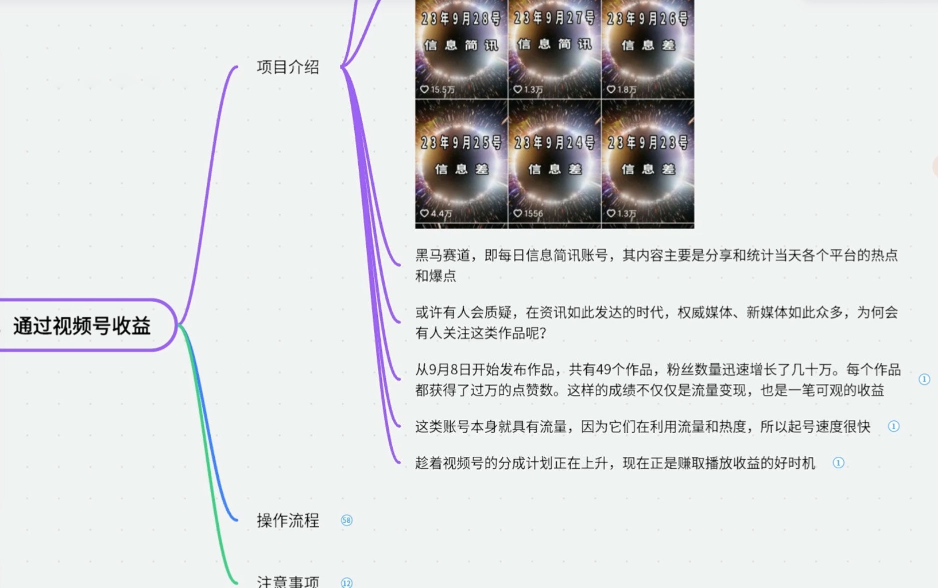 图片[2] - 黑马赛道每日信息简讯，起号超级快自带流量大，通过视频号收益 - 灵魂源码网-网站搭建教学-软件开发-小程序源码