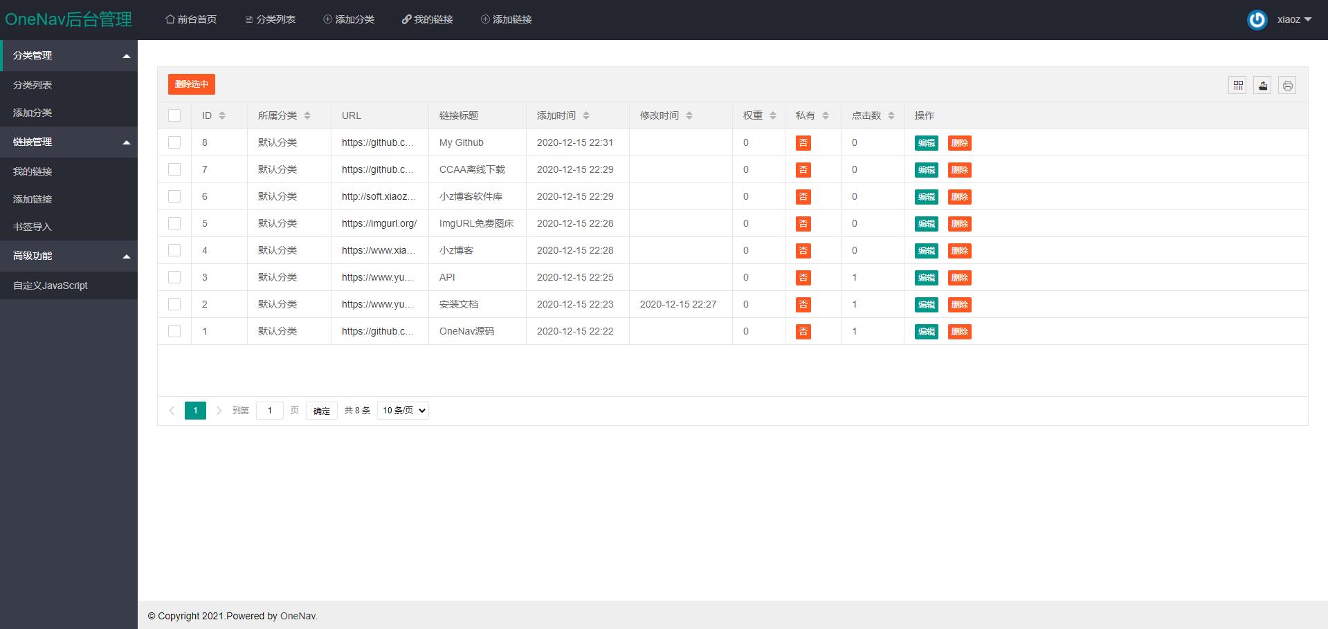 图片[4] - PHP+SQLite3 简约网址导航网站源码 - 灵魂源码网-网站搭建教学-软件开发-小程序源码