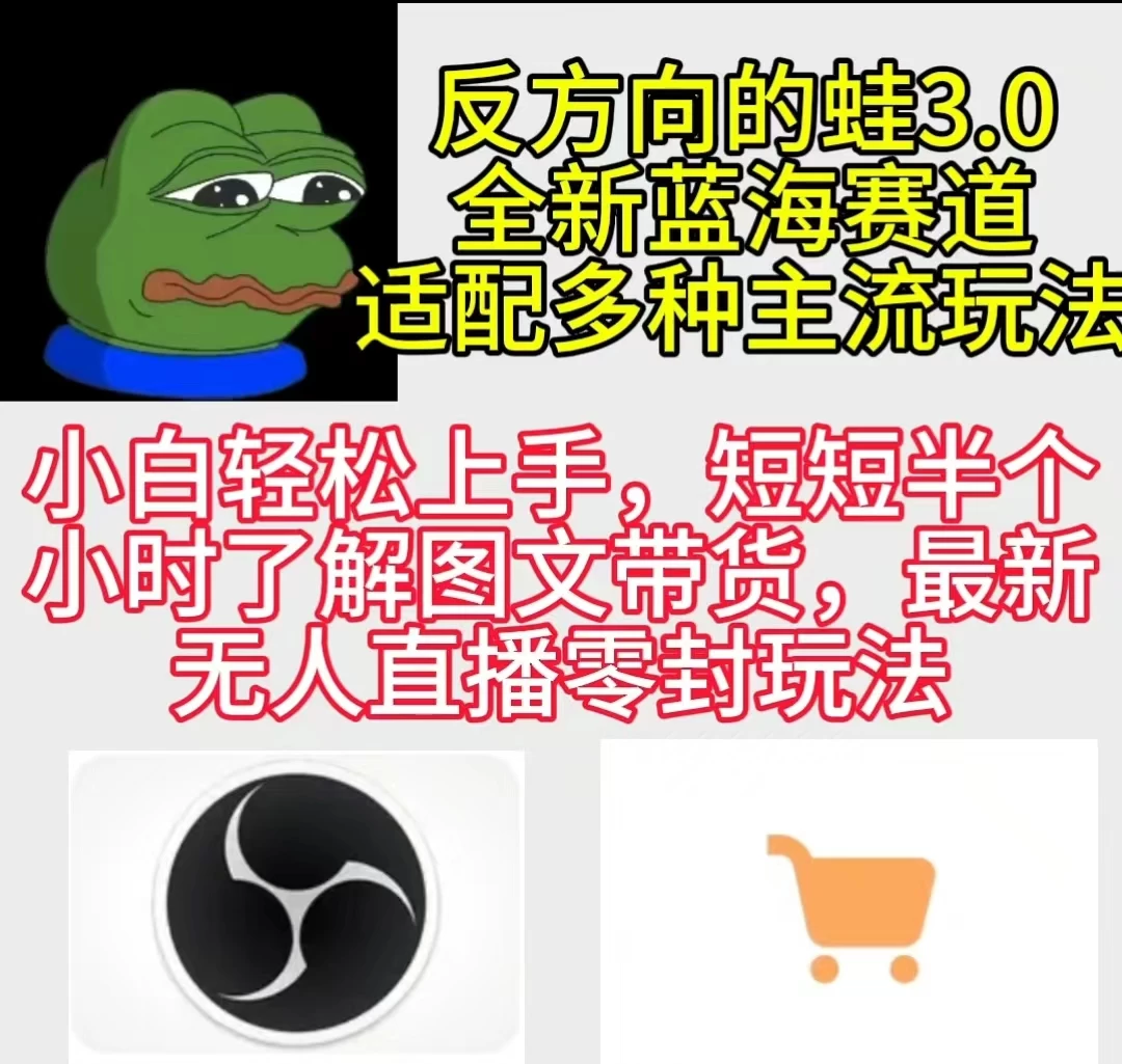 反方向的蛙3.0 图文最新玩法 隐身各种主流项目 新手小白轻松上手 日入2000+ - 灵魂源码网-网站搭建教学-软件开发-小程序源码