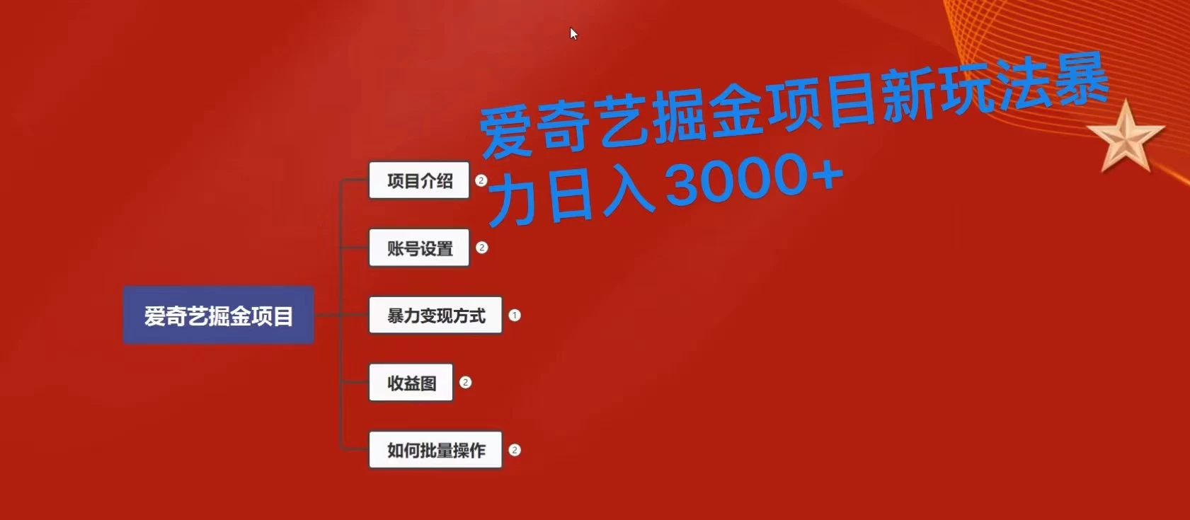 爱奇艺掘金新玩法，暴力日入3000+，全套保姆式课程 - 灵魂源码网-网站搭建教学-软件开发-小程序源码