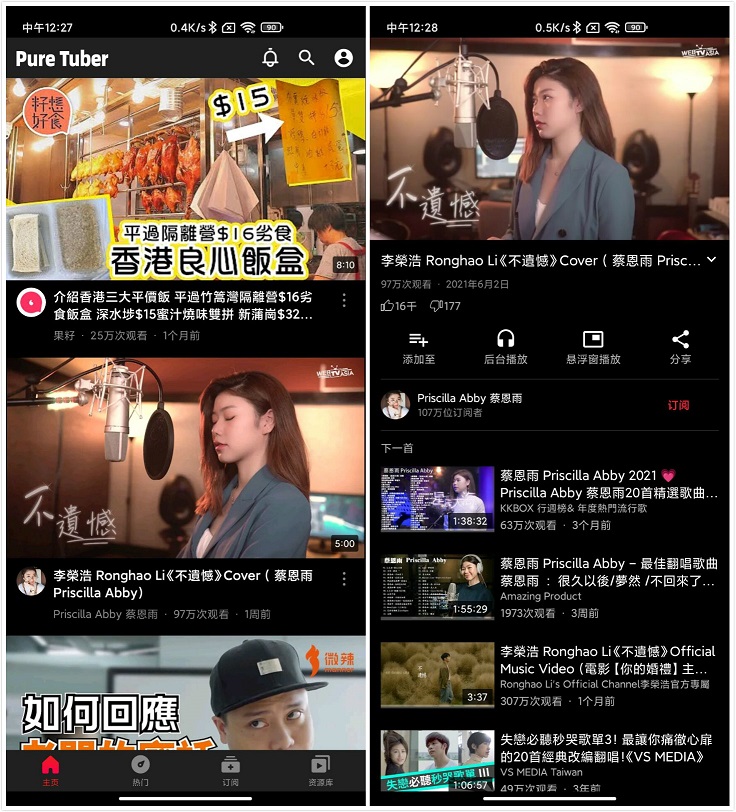 油管纯净版 Pure Tuber v2.15.20.103 解锁VIP - 灵魂源码网-网站搭建教学-软件开发-小程序源码