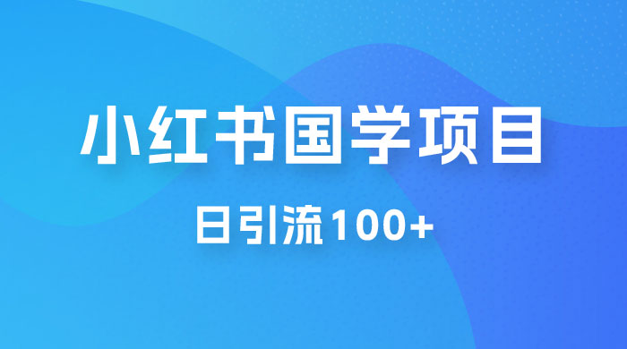 小红书国学号玩法拆解：五分钟一个视频，一天暴力起号，日引流 100+ - 灵魂源码网-网站搭建教学-软件开发-小程序源码
