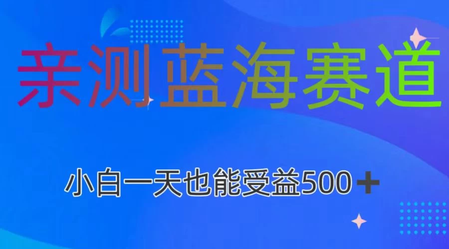 亲测蓝海赛道,利用AI创作,小白一天收益500+ - 灵魂源码网-网站搭建教学-软件开发-小程序源码